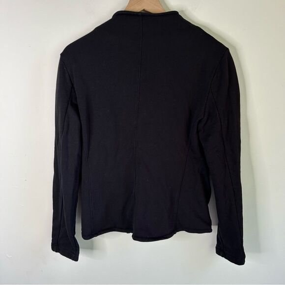 Saint and Sofia Organic Cotton Biker Jacket - Black size 12 - Picture 14 of 16